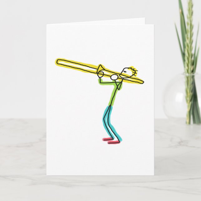 Trombone-Stockmann Karte (Vorderseite)
