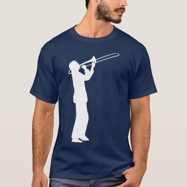 Trombone Trombonist Musiker T-Shirt (Vorderseite)
