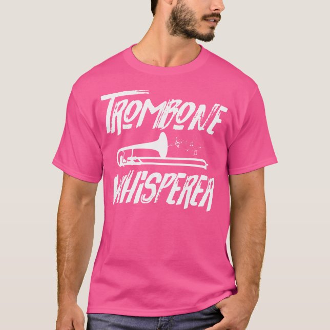 Trombone Whisperer Trombonist Jazz T-Shirt (Vorderseite)