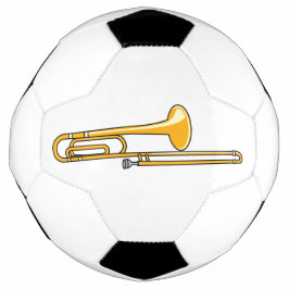 Trombone-Zeichnend Fußball