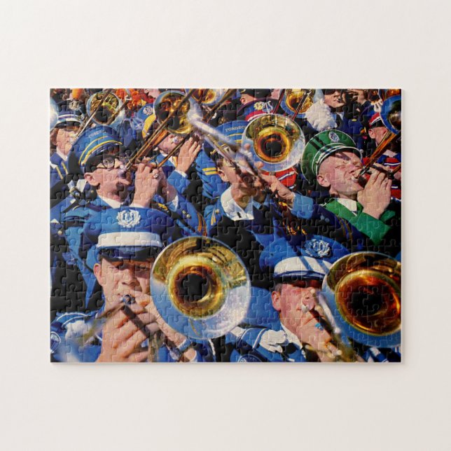 Trombonepöbelalias Band-Aussenseiter wild gegangen Puzzle (Horizontal)