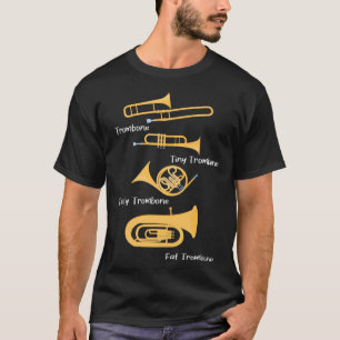 Trombones Trombonist Jazz Music Player T-Shirt