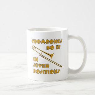 Trombones tun es in 7 Positionen Tasse