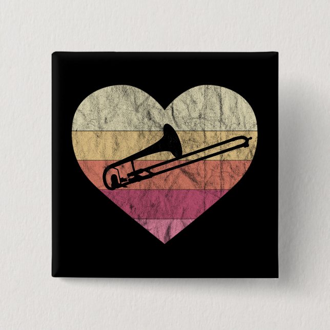 Trombonist-Lieben Button (Vorderseite)