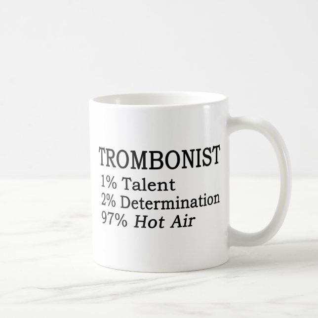 Trombonistt Heißluft Kaffeetasse (Rechts)
