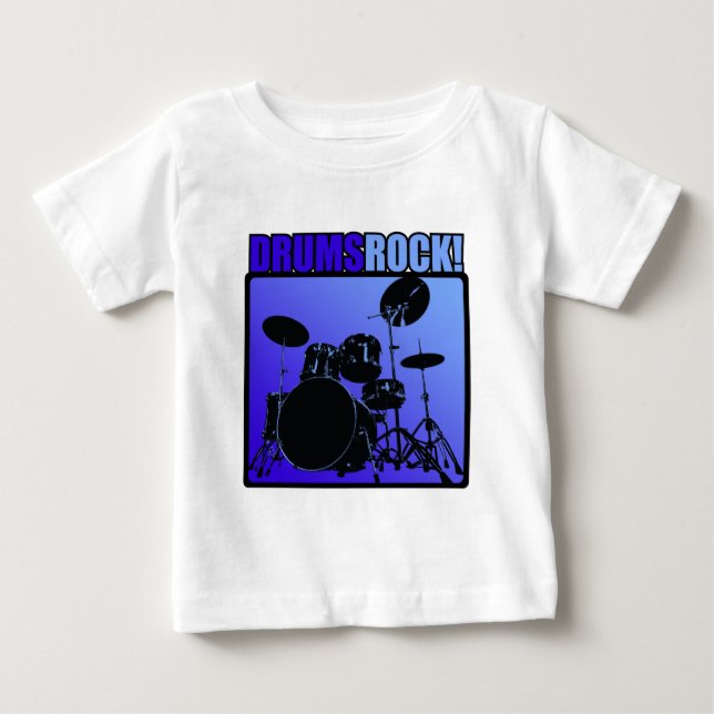 Trommel-Felsen! Baby T-shirt (Vorderseite)