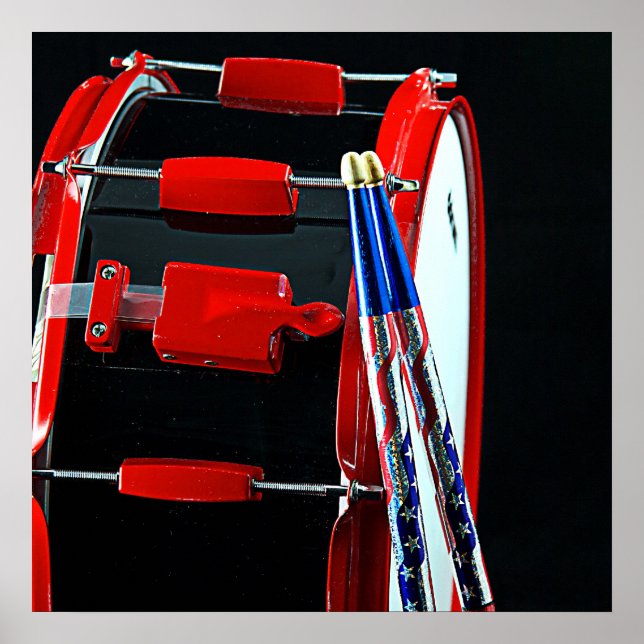 Trommel oder Drummer-Poster Poster (Vorne)