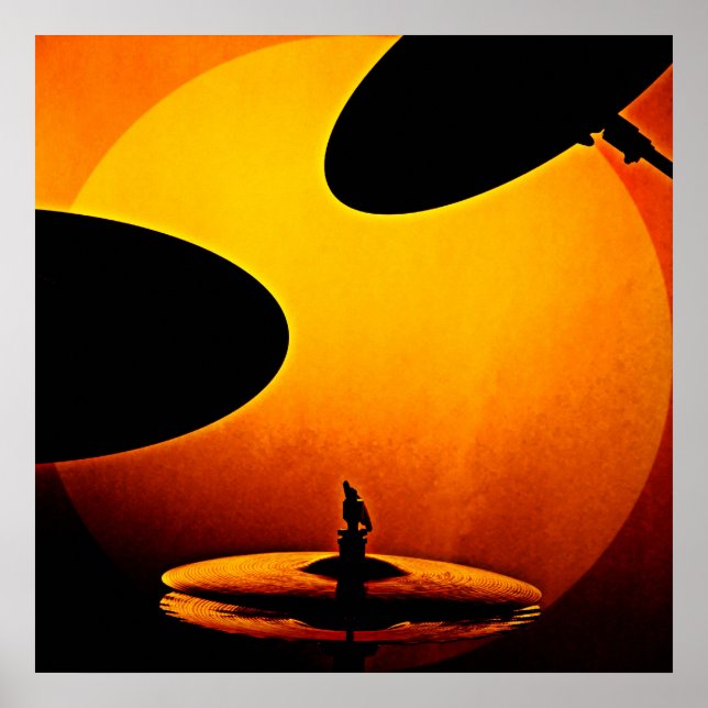 Trommel oder Drummer-Poster Poster (Vorne)