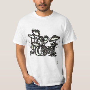 Trommel-Set (PSYCHADELIC, BLACKLIGHT ART) T-Shirt