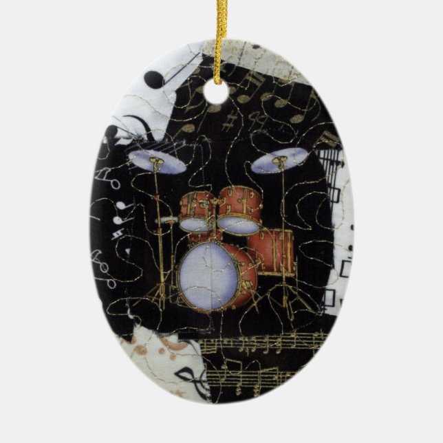 Trommel-Set-Verzierung Keramikornament (Vorne)