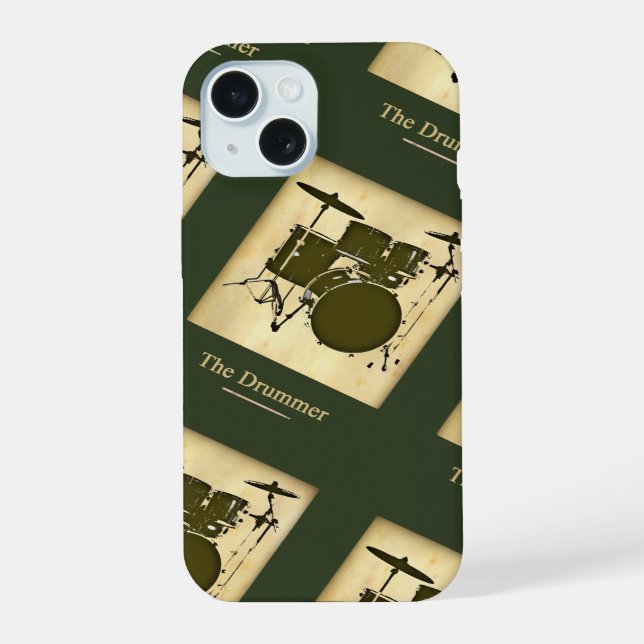 Trommel/Trommeln iPhone 15 Hülle (Rückseite)