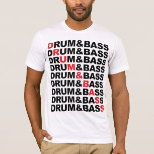 Trommel u. Bass-Quadrat T-Shirt
