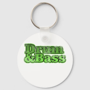 Trommel und Bass Green Schlüsselanhänger