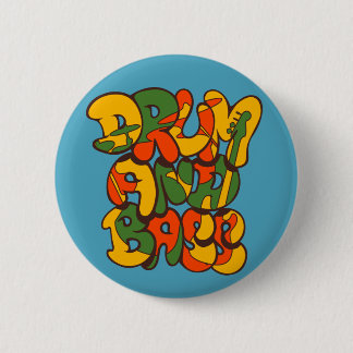 Trommel- und Bass-Reggaefarbe - Logo, Graffiti, Button