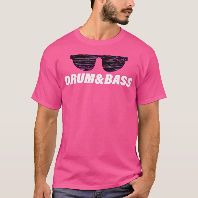 Trommel und Bass-Sonnenbrille T-Shirt (Vorderseite)