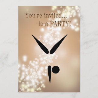 Trommelgymnast-Gymnastik-Symbol Einladung