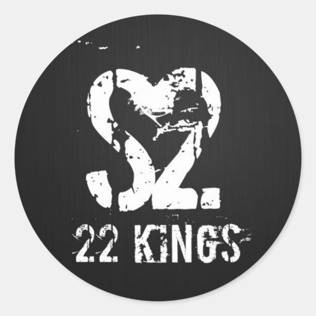 Trommellogo Runder Aufkleber (Vorderseite)