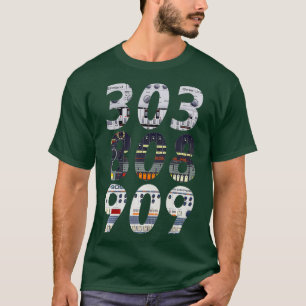 Trommelmaschine Synthesizer 303 808 909 Retro DJ T-Shirt