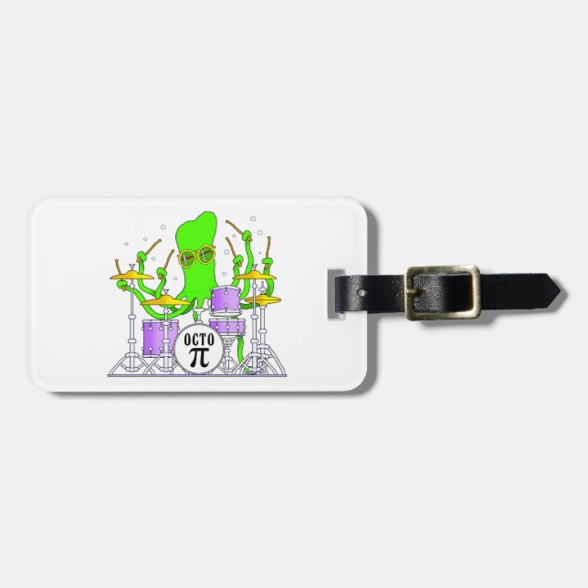 Trommeln der Krake Gepäckanhänger (Vorderseite horizontal)