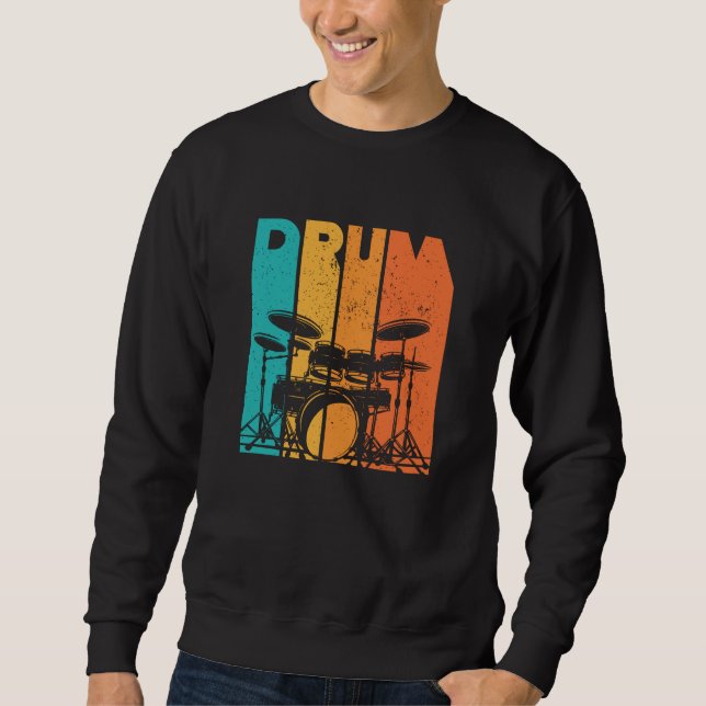 Trommeln| Drumming Lover Drummer Geschenk Sweatshirt (Vorderseite)