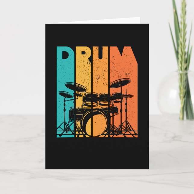 Trommeln | Drumming Lover Drummer Gift Karte (Vorderseite)