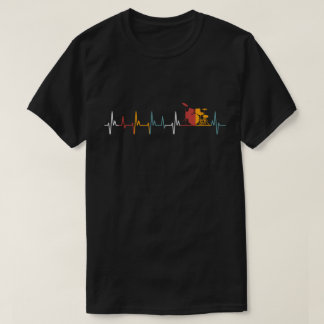 Trommeln Heartbeat - Geschenke Drummer Musik Lover T-Shirt