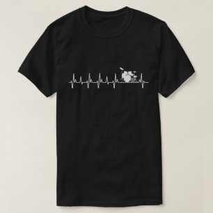 Trommeln - Heartbeat Musik Lover T-Shirt