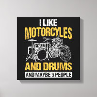 Trommeln Ich mag Motorräder und Trommeln