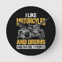 Trommeln Ich mag Motorräder und Trommeln