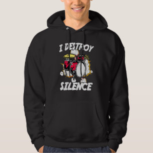Trommeln - Ich zerstöre Stille - Trommler - Band - Hoodie