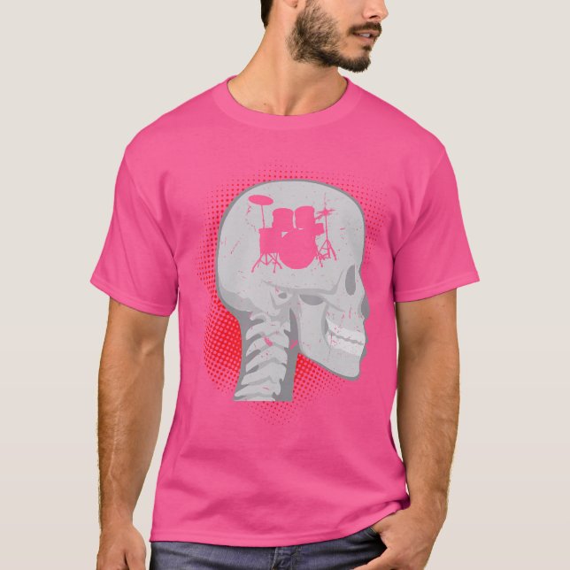 Trommeln im Kopfbedecker T-Shirt (Vorderseite)
