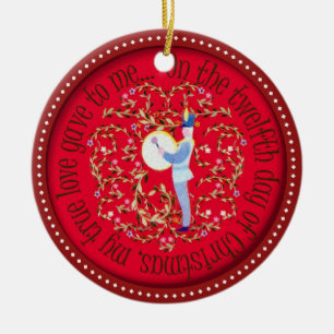 Trommeln mit zwölf Schlagzeugern Keramikornament