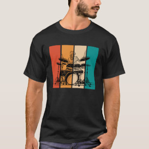 Trommeln Musik Musikinstrument Musiker Drummer Vi T-Shirt