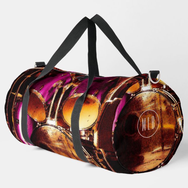 Trommeln, Outdoor-Jam Drucktasche Duffle Bag (Linke Ecke)