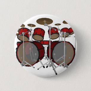 Trommeln:Red Drum Kit: 3D-Modell: Button