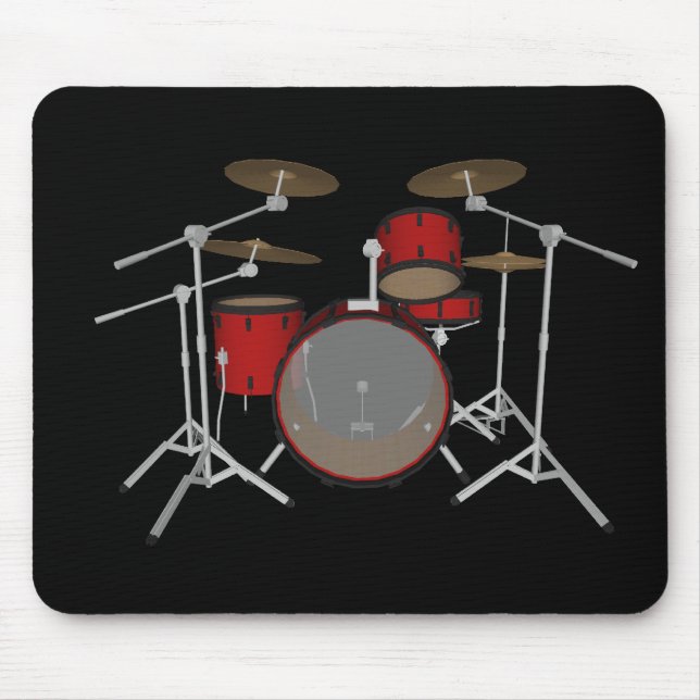 Trommeln:Red Drum Kit: 3D-Modell:Mousepad Mousepad (Vorne)