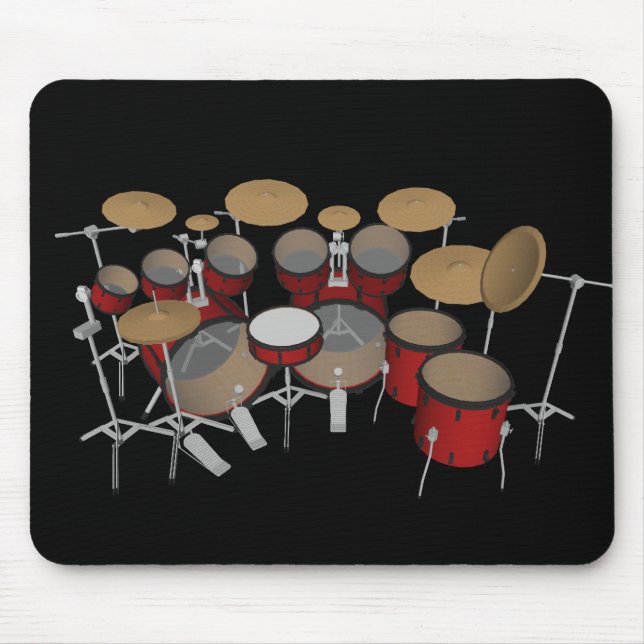 Trommeln: Rote Trommel-Ausrüstung: Modell 3D: Mousepad (Vorne)
