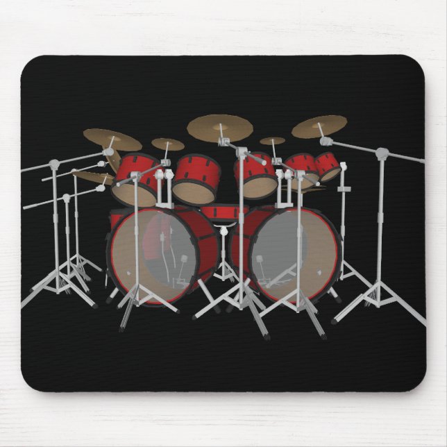 Trommeln: Rote Trommel-Ausrüstung: Modell 3D: Mousepad (Vorne)