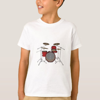 Trommeln: Rote Trommel-Ausrüstung: Modell 3D: T-Shirt