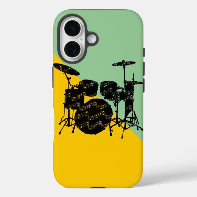Trommeln Schlagzeug Case-Mate iPhone Hülle (Rückseite)