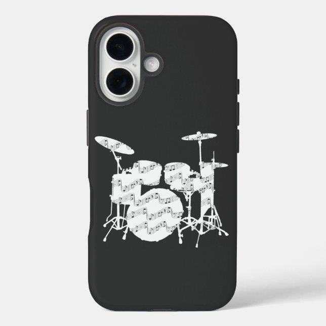 Trommeln Schlagzeug Case-Mate iPhone Hülle (Rückseite)