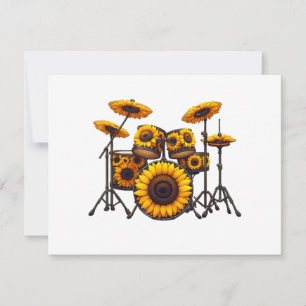 Trommeln Sonnenblumen Blume Musikermusik Flora