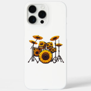 Trommeln Sonnenblumen Blume Musikermusik Flora iPhone 16 Pro Max Hülle