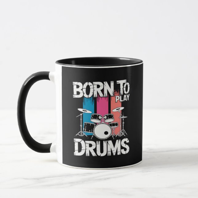 Trommeln spielen geboren tasse (Links)