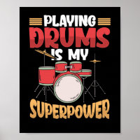 Trommeln spielen ist mein Supermacht-Drummer-Musik