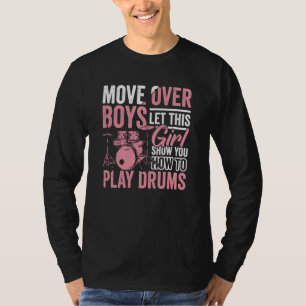 Trommeln Spieler Bekleidung Drummer Zitat Drumset T-Shirt