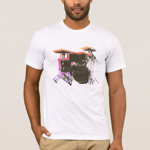 Trommeln-T - Shirt für einen Rock Drummer
