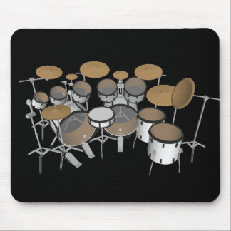 Trommeln: Weiße Trommel-Ausrüstung: Modell 3D: Mousepad