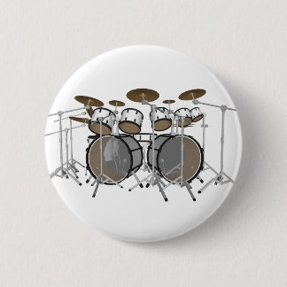 Trommeln: White Drum Kit: 3D-Modell: Button