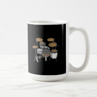 Trommeln: White Drum Kit: 3D-Modell: Kaffee-Tasse